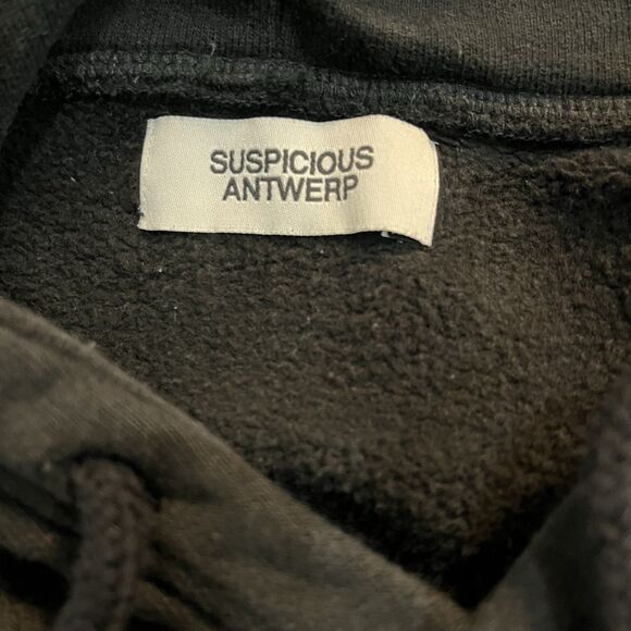 Suspicious Antwerp Drawstring Pullover Palm Tree Hoodie Embroidered Men’s Large - Picture 6 of 6